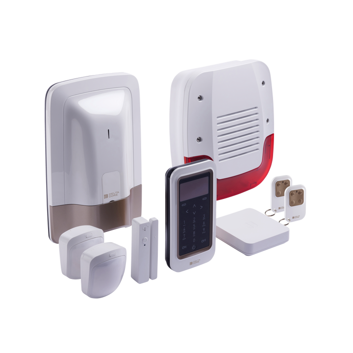 Delta Dore - Pack Alarme 8 zones sans fil avec box maison connecté - Réf : Pack Tyxal+