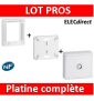 Legrand - Platine disjoncteur + rehausse pour platine + Cache 13M blanc - 401380+401191+401185