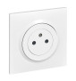 Legrand - Dooxie - prêt à poser en encastré - Prise 2P+T complète avec plaque de finition blanche Réf : 600335+600801