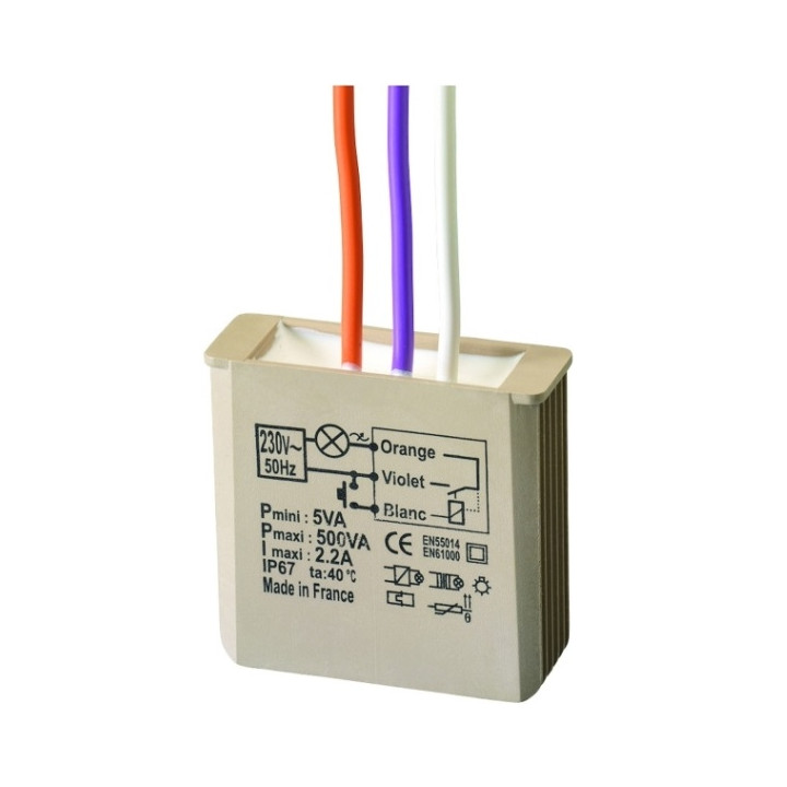 Yokis - Télérupteur 500W encastrable - Réf : MTR500E