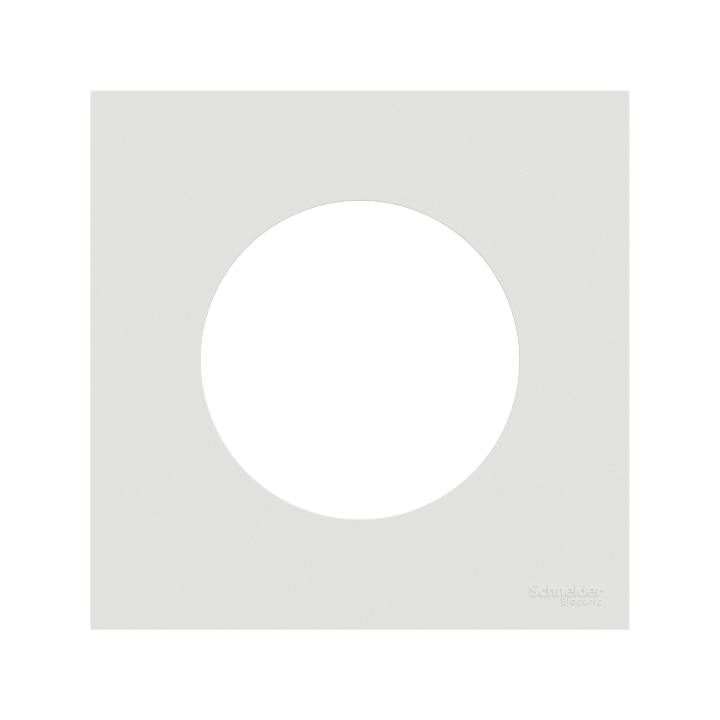 Schneider - Odace 2025 - plaque de finition 1 poste - couleur Blanc craie - Réf : S920702