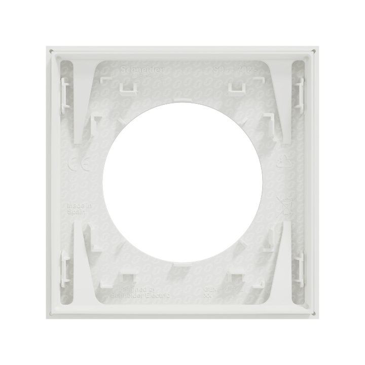 Schneider - Odace 2025 - plaque de finition 1 poste - couleur Blanc craie - Réf : S920702