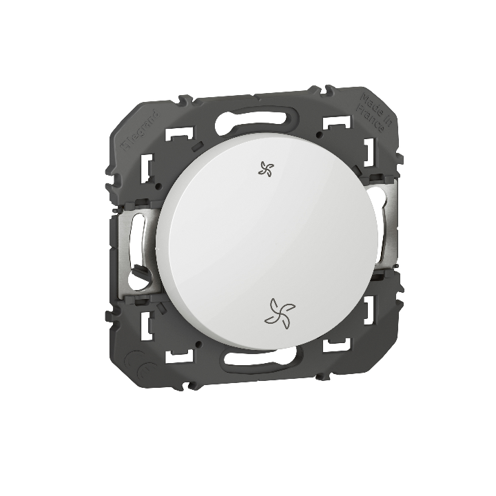 Legrand - Dooxie - Commande VMC interrupteur - Finition Blanc - Réf : 600007