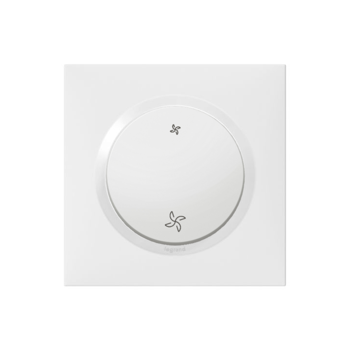 Legrand - Dooxie - Interrupteur VMC avec plaque - Réf : 600007+600801