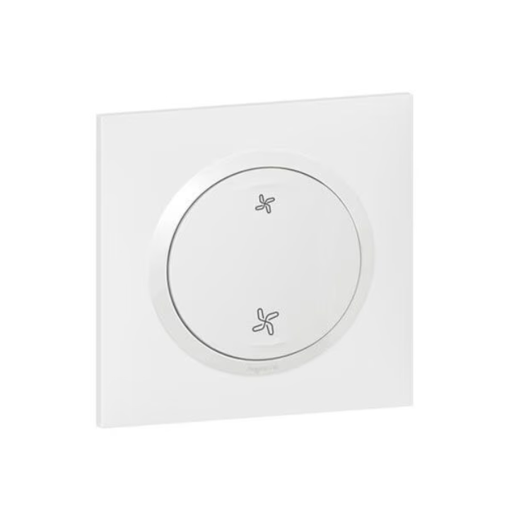 Legrand - Dooxie - Interrupteur VMC avec plaque - Réf : 600007+600801