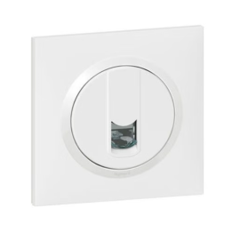 Legrand - Dooxie - Prise blindée RJ45 catégorie6 FTP avec plaque - Finition Blanc - Réf : 600376+600801