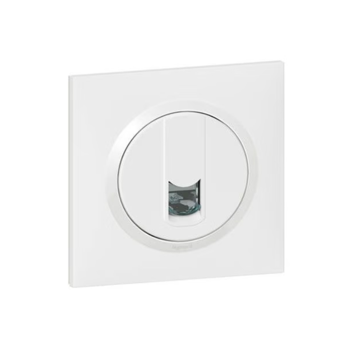 Legrand - Dooxie - Prise blindée RJ45 catégorie6 FTP avec plaque - Finition Blanc - Réf : 600376+600801