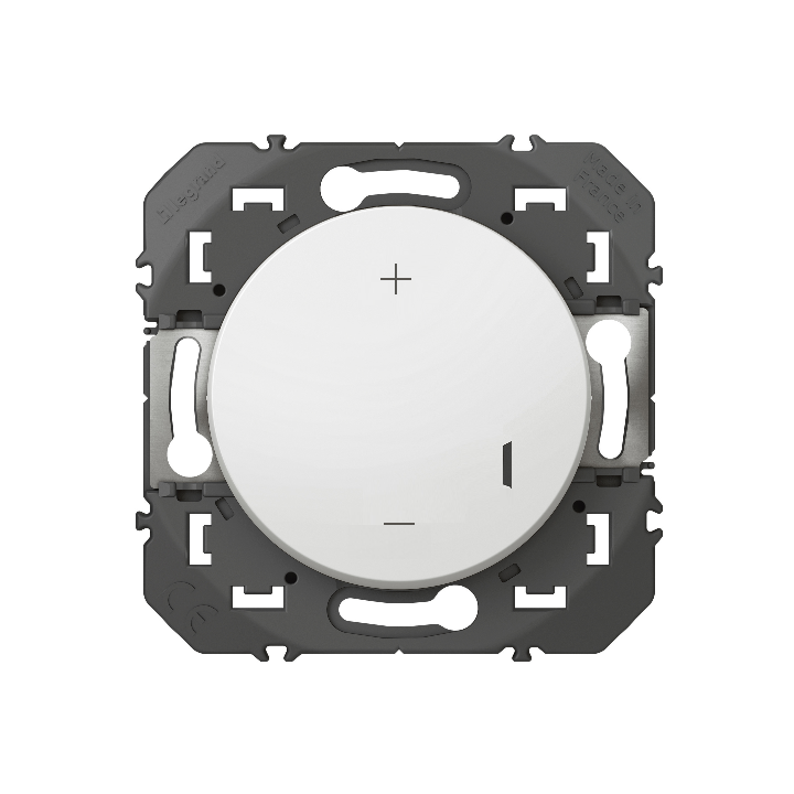 Legrand - Interrupteur variateur Dooxie universel - 2 fils sans Neutre - 125W LED - blanc - Réf : 600060A