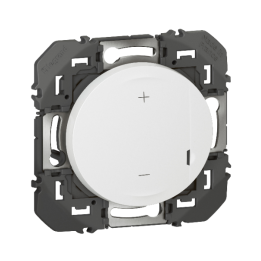 Legrand - Interrupteur variateur Dooxie universel - 2 fils sans Neutre - 125W LED - blanc - Réf : 600060A