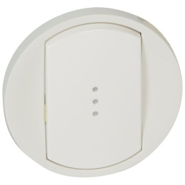 Legrand Céliane - Enjoliveur simple allumage voyant blanc - Réf : 068003