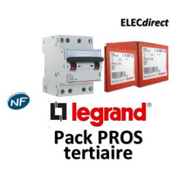 Legrand - Disjoncteur 4P DX3 - 16A - 6kA - courbe C - 406910x3