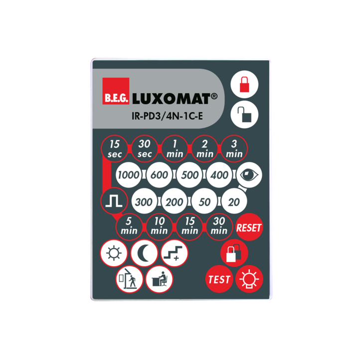 B.E.G - Télécommande IR - IR-PD3/4N-1C-E - Réf : 93110