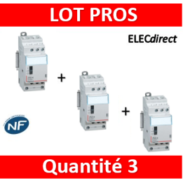 Legrand - Contacteur J/N heures creuses 25A - 400V Tripolaire - 412502x3