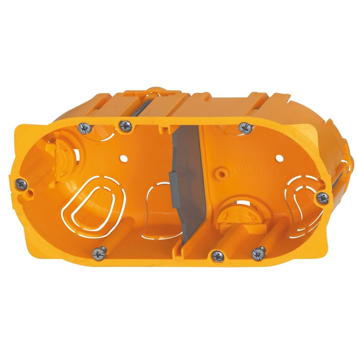 Legrand - Batibox - Boîte d'encastrement 2 postes - Prof. 50 - Réf : 080052