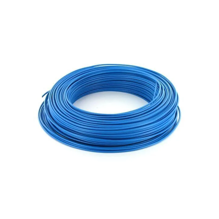 Fil HO7V-U 1x1,5mm2 rigide - Bleu - couronne de 100m - Réf. VR1,5B