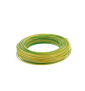 Fil HO7V-U 1x1,5mm2 rigide - Vert/Jaune- couronne de 100m - Réf : VU1,5VJ