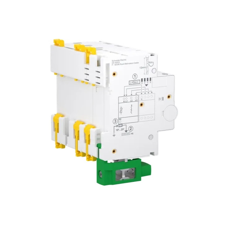 Schneider - Resi9 XP - parafoudre - 10kA - 3P+N avec accessoires - Réf : R9PL3