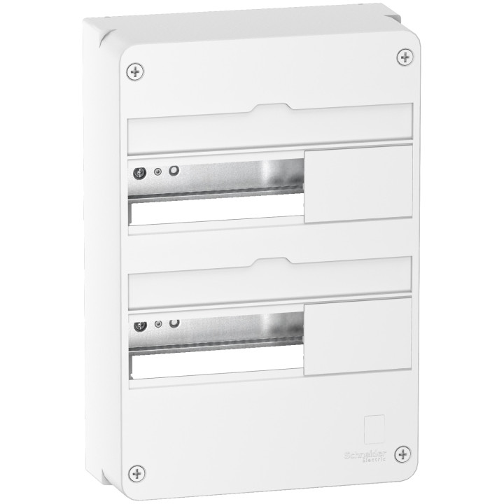 Schneider - Resi9 - coffret 13M - 2R + porte transparente - R9H13402+R9H13426