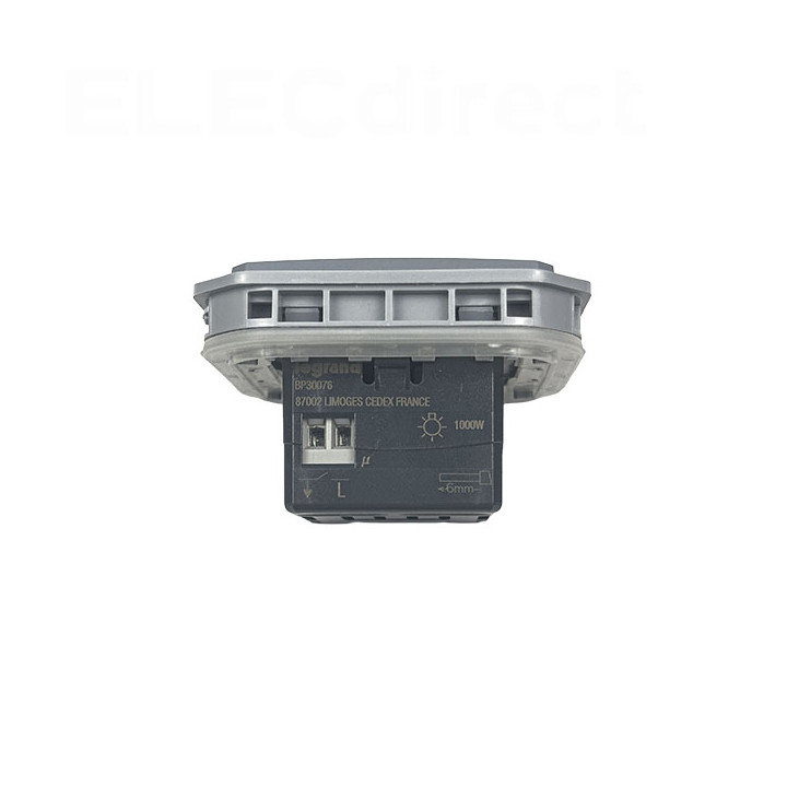 Legrand - Plexo - Interrupteur temporisé lumineux sans neutre - 8A - 250V - composable - IP55/IK07 - Blanc - Réf : 069504L