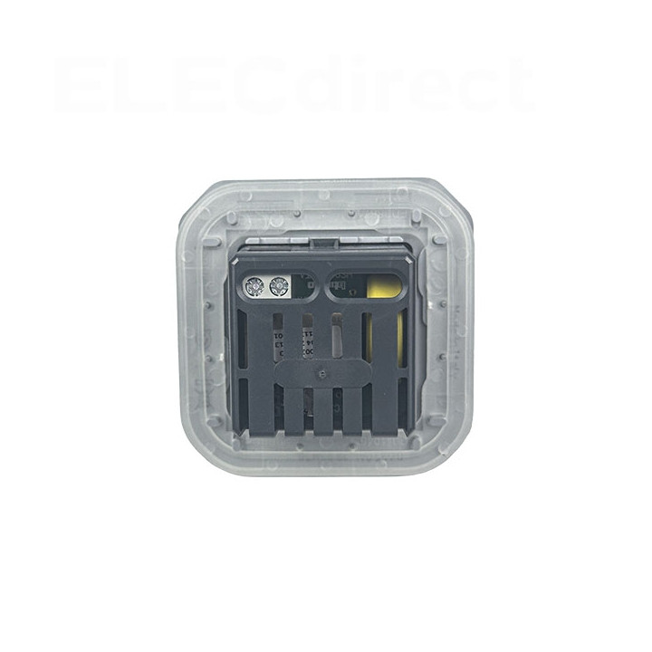 Legrand - Plexo - Interrupteur temporisé lumineux - 8A - 250V - saillie - IP55/IK07 - Blanc - Réf : 069504L + 069651L
