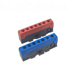 Schneider - Bornier isolé Ph et N 1x35mm2 + 6x16mm2 - pour coffret RESI9 - Réf : R9H13411