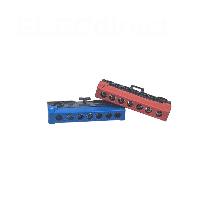 Schneider - Bornier isolé Ph et N 1x35mm2 + 6x16mm2 - pour coffret RESI9 - Réf : R9H13411