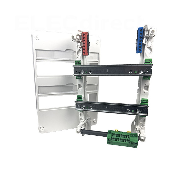Schneider - Bornier isolé Ph et N 1x35mm2 + 6x16mm2 - pour coffret RESI9 - Réf : R9H13411