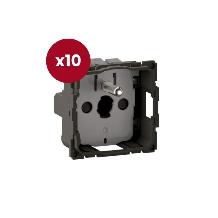 Legrand - Céliane 2024 - LOT de 10 Prises 2P+T  - Surface Confort - 16A - 250V - Réf : CM0111 x 10