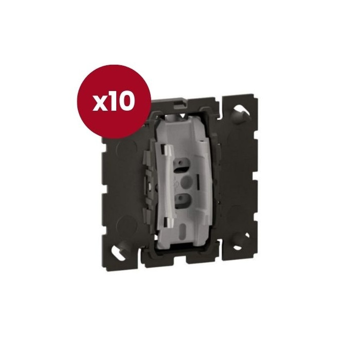 Legrand - Céliane 2024 - LOT de 10 poussoirs inverseur NO+NF - 6A - Réf : CM0031 x 10