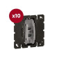 Legrand - Céliane 2024 - LOT de 10 poussoirs inverseur NO+NF - 6A - Réf : CM0031 x 10