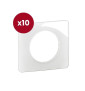 Legrand - Céliane 2024 - LOT de 10 plaques de finition Blanc Emaillé - 1 poste - Réf : CP0001 x 10