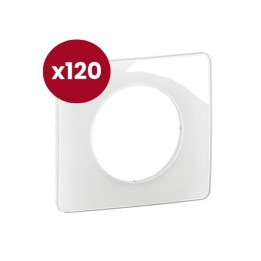 Legrand - Céliane 2024 - LOT de 120 plaques de finition Blanc Emaillé - 1 poste - Réf : CP0001 x 120