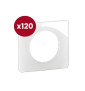 Legrand - Céliane 2024 - LOT de 120 plaques de finition Blanc Emaillé - 1 poste - Réf : CP0001 x 120