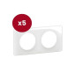 Legrand - Céliane 2024 - LOT de 5 plaques de finition Blanc Emaillé - 2 poste - Réf : CP0002 x 5