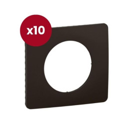 Legrand - Céliane 2024 - LOT de 10 plaques de finition Noir mat - 1 poste - Réf : CP0101 x10