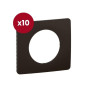 Legrand - Céliane 2024 - LOT de 10 plaques de finition Noir mat - 1 poste - Réf : CP0101 x10