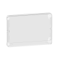 Schneider - Resi9 - porte styl transp coffret 18M - 1R - panneau de ctrl - bloc de cmd - Réf : R9H18425