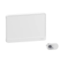 Schneider - Resi9 - porte styl Blanc coffret 18M - 1R + serrure avec clé - Réf : R9H18421+R9H13388