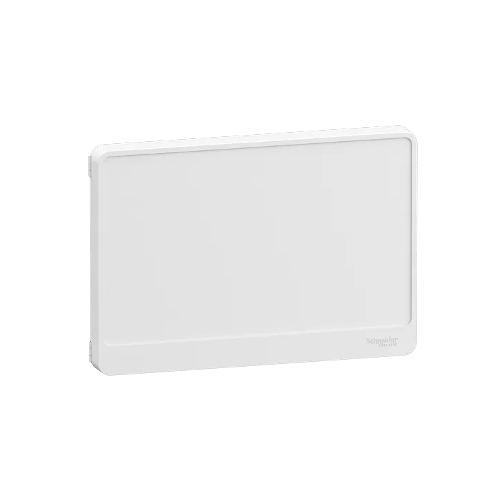 Schneider - Resi9 - porte styl Blanc coffret 18M - 1R - panneau de ctrl - bloc de cmd - Réf : R9H18421