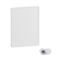 Schneider - Resi9 - porte styl Blanc coffret 18M - 3R + serrure avec clé - Réf : R9H18423+R9H13388