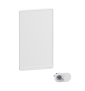 Schneider - Resi9 - porte styl Blanc coffret 18M - 4R + serrure avec clé - Réf : R9H18424+R9H13388