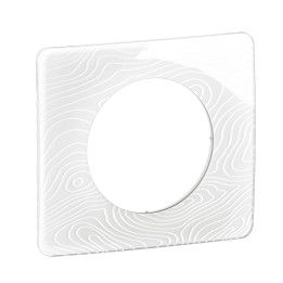 Legrand - Céliane 2024 - Plaque de finition Blanc Relief - 1 poste - Réf : CP0601