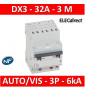 Legrand - Disjoncteur DX³6000 10kA arrivée auto départ vis 3P - 32A - courbe D - 408078