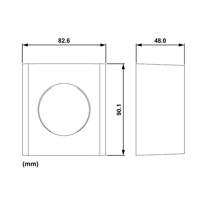 Schneider - Odace 2025 - boîte pour montage en saillie - 1 poste - couleur Blanc craie - Réf : S920762