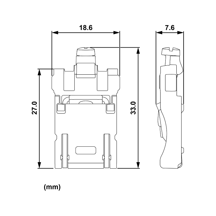 Schneider - Odace 2025 - sachet de 20 griffes courtes - boîtes 30/40 mm - Réf : S989690
