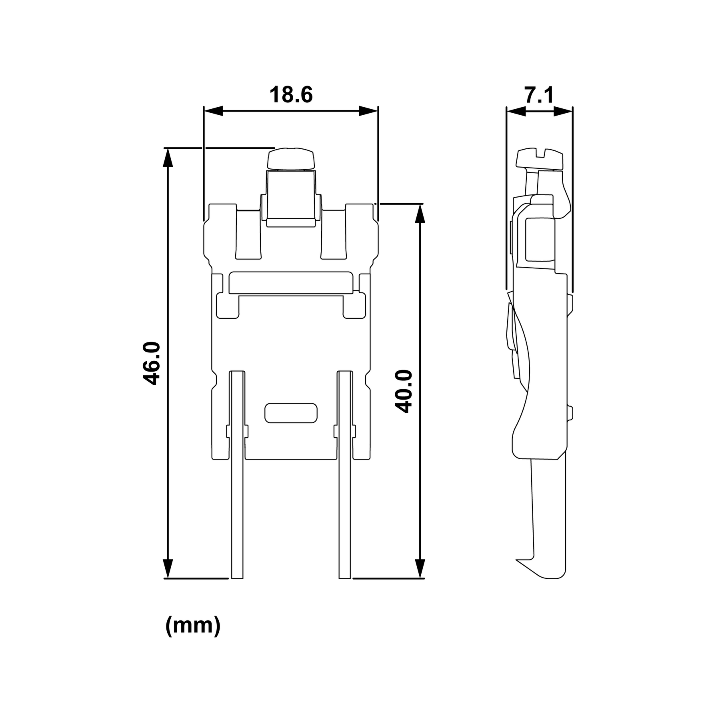 Schneider - Odace 2025 - sachet de 20 griffes longues - boîtes 50/60 mm - Réf : S989691