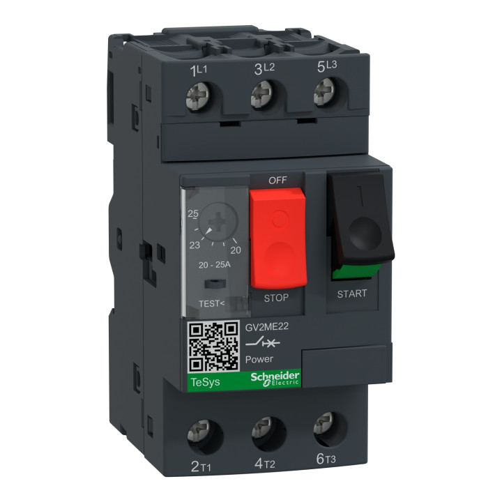 Schneider - Disjoncteur moteur 20A-25A - Réf : GV2ME22