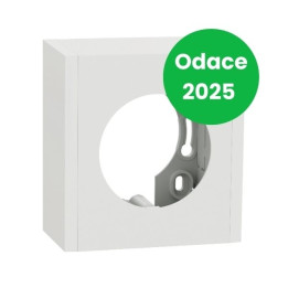 Schneider - Odace 2025 - boîte pour montage en saillie - 1 poste - couleur Blanc craie - Réf : S920762
