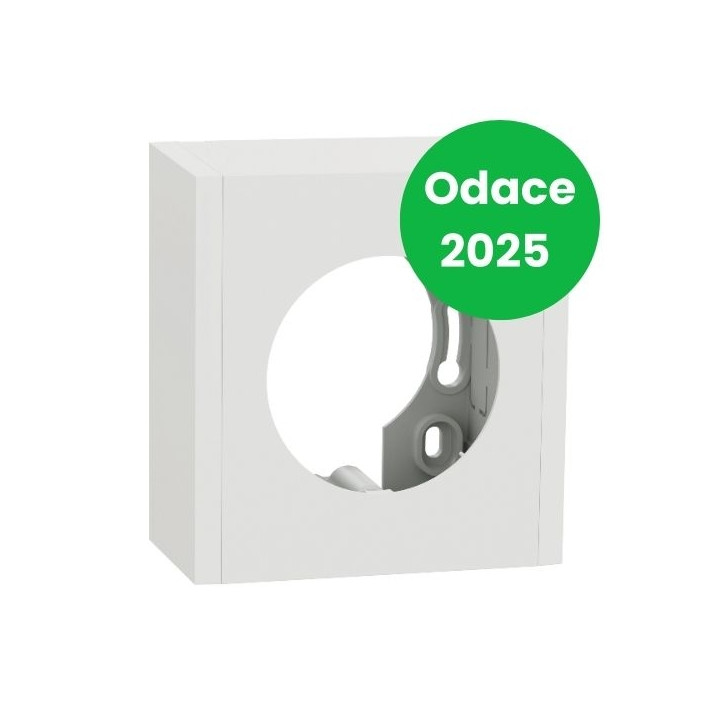 Schneider - Odace 2025 - boîte pour montage en saillie - 1 poste - couleur Blanc craie - Réf : S920762