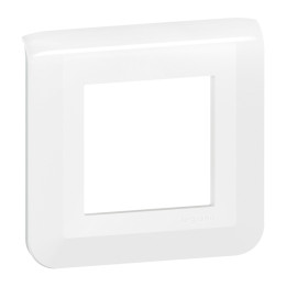 Legrand - Plaque de finition Mosaic 1 poste - 2 modules - EU - Réf : 277802L